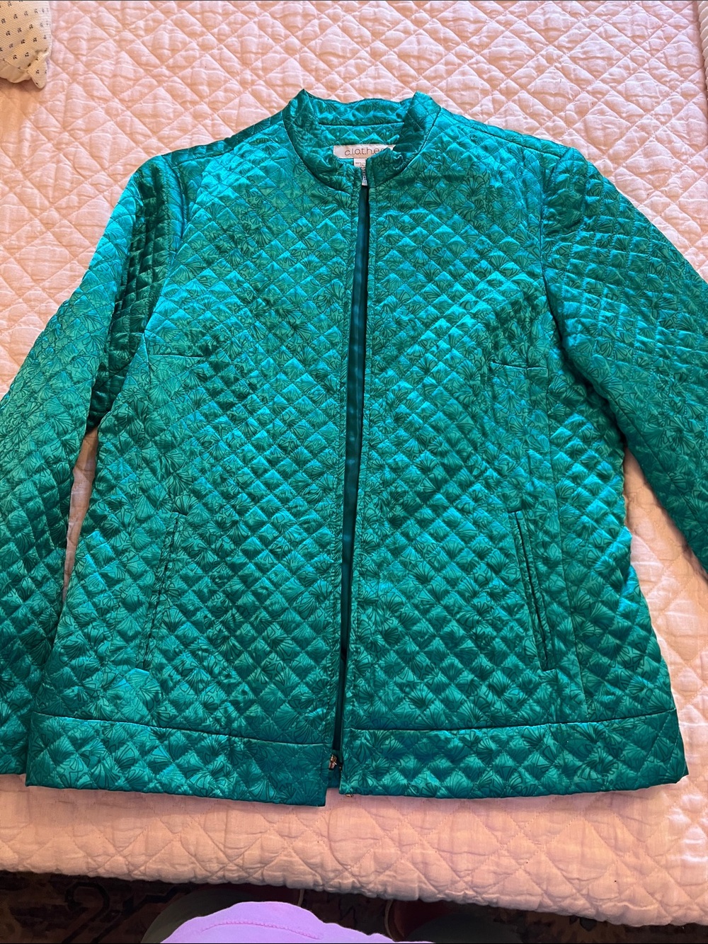 Women's Quilted Teal Zip-Front Puffer Jacket by Coldwater Creek